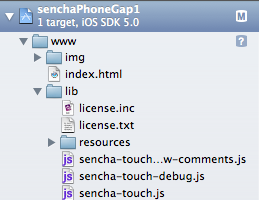 integrer sencha touch a phoneGap 2
