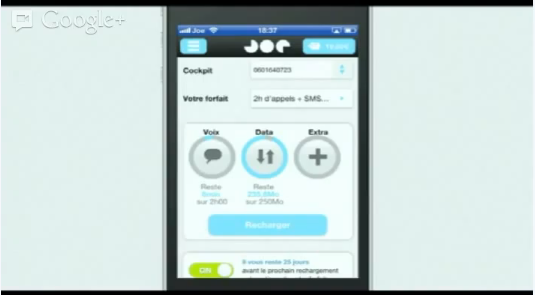 joe mobile arrive un cockpit et une communaute inspiree de dropbox 1