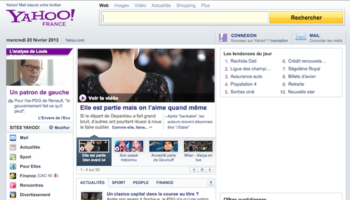 la page daccueil de yahoo fait peau neuve a limage de marissa mayer 1
