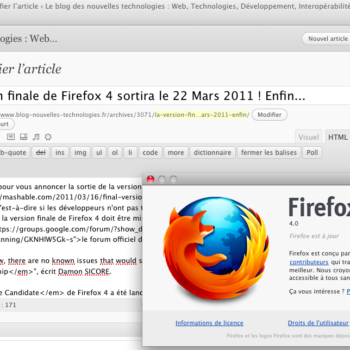 la version finale de firefox 4 sortira le 22 mars 2011 enfin 1