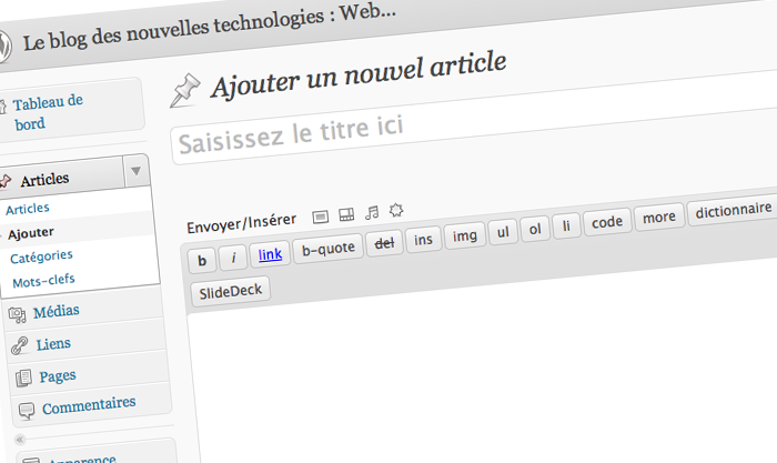 Le blog des nouvelles technologies recherche des rédacteurs / rédactrices