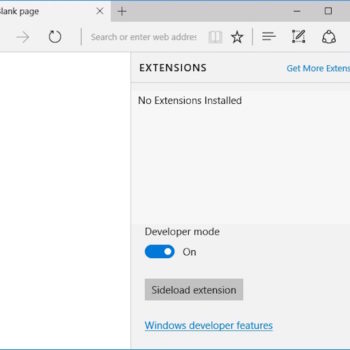 le code des extensions pour microsoft edge existe mais ne fonctionne pas 1