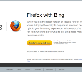 le moteur de recherche google menace dans firefox 1