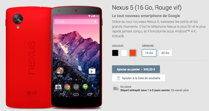 le nexus 5 est maintenant disponible en rouge 1