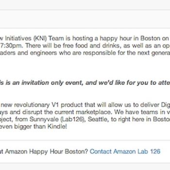 le nouveau dispositif mystere damazon sera plus grand que le kindle 2