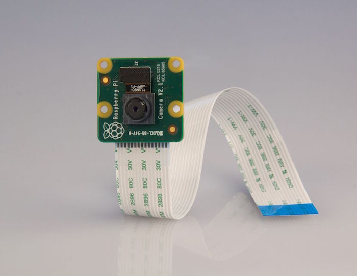 Module caméra de 8 mégapixels du Raspberry Pi en PCB vert
