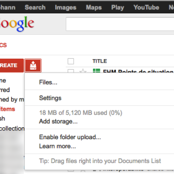le stockage de google docs augmente de 5 go annoncant larrivee de google drive 1