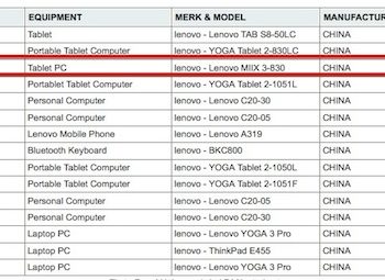 lenovo miix 3 une nouvelle tablette sur le point detre annoncee 1