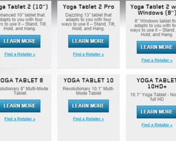 lenovo va etendre sa gamme de tablettes yoga avec des ecrans plus grands 1