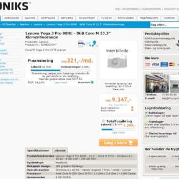 lenovo yoga 3 pro un 13 pouces avec un processeur intel core m 1
