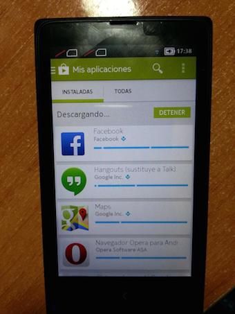 les google apps egalement portees sur le nokia x 1