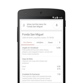 les menus des restaurants bientot dans les resultats google 1
