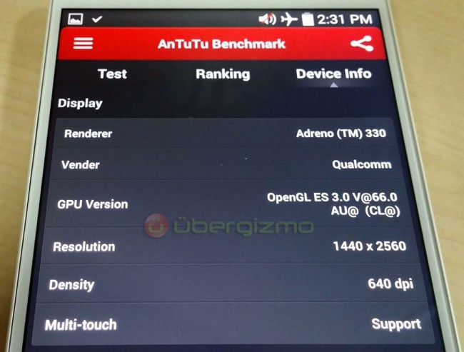 lg g3 son ecran offrira une resolution de 2560 x 1440 pixels 1