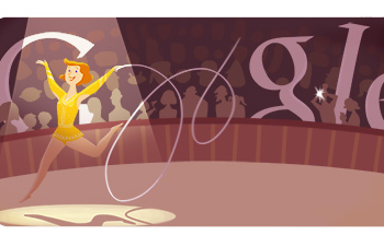 londres 2012 gymastique rythmique en doodle du jour 1