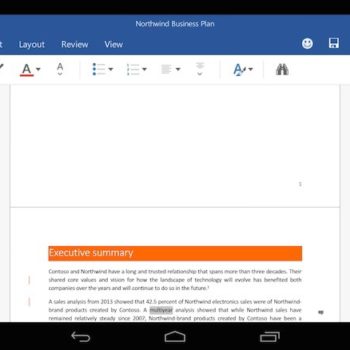 maintenant vous pouvez essayer les applications office sur android 1
