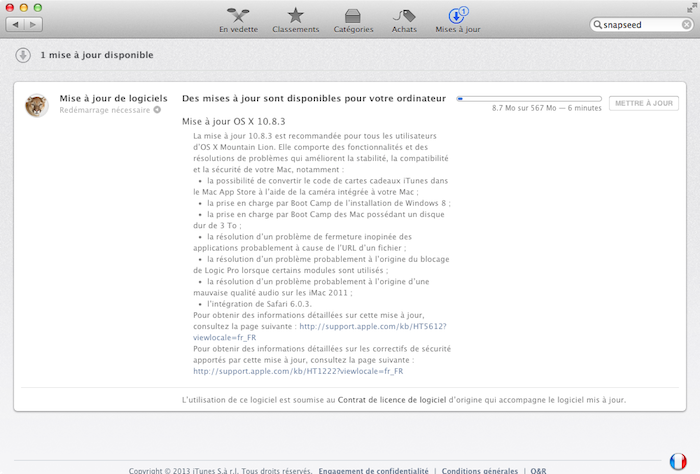 Mettez à jour votre Mac ! La dernière mise à jour d’OS X Mountain Lion éradique 21 bugs