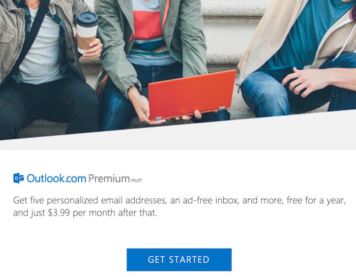 Microsoft expérimente des comptes Outlook Premium à 3,99 $ par mois