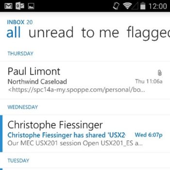 microsoft outlook pourrait prochainement arriver sur android 1