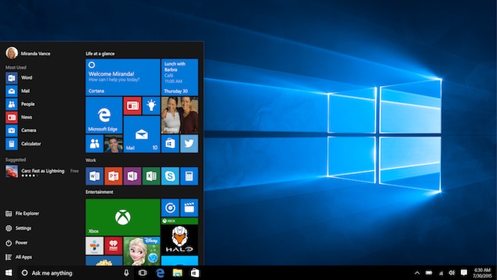 Microsoft dévoile la feuille de route de Windows 10