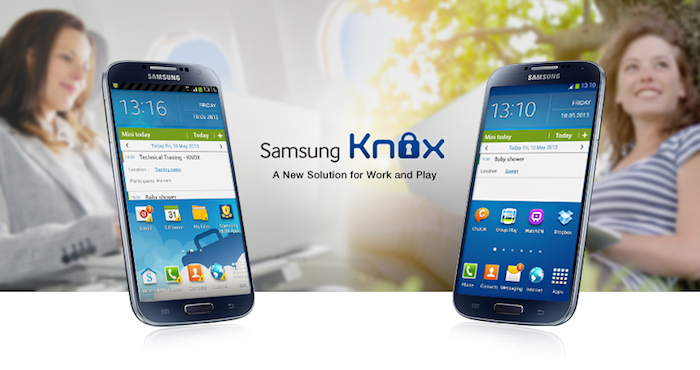 Samsung (KNOX) permet de sécuriser un smartphone sous Android