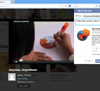 mozilla integre un bouton de partage directement dans firefox 1
