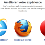 navigateurs non pris en charge par facebook que peut on en dire 1