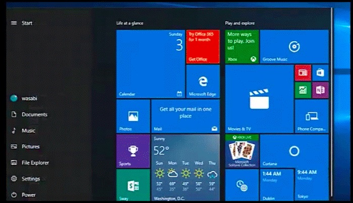 Voici un avant-goût du nouveau menu Démarrer de Windows 10 de Microsoft