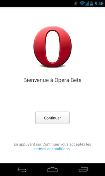 opera lance son nouveau navigateur android base sur webkit en version beta 1