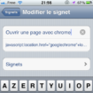 ouvrir une page dans chrome pour ios sans jailbreak 1