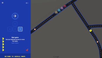 pac man google maps 1
