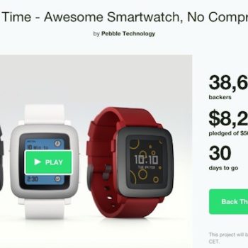 pebble time 8 millions dollars ​​kickstarter 1