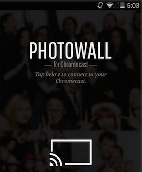 photowall de google utilise le chromecast pour collaborer sur laffichage de photos 1