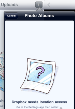 pourquoi dropbox veut vous localiser sur iphone et ipad 1