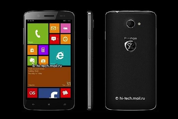 prestigio multiphone pap5507 un windows phone avec un chassis en cuir 1