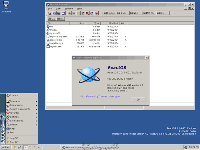 reactos un vrai clone de windows 2000 1