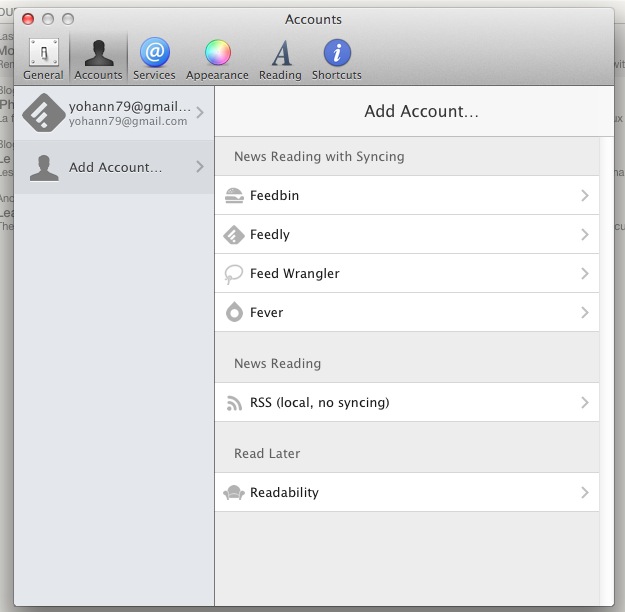 reeder 2 la version beta pour mac offre le support de feedly 1