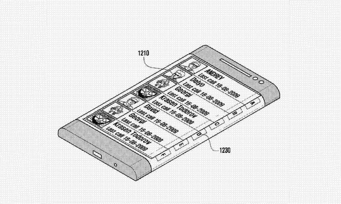 samsung depose son brevet pour son ecran enveloppant la conception de son futur smartphone 1
