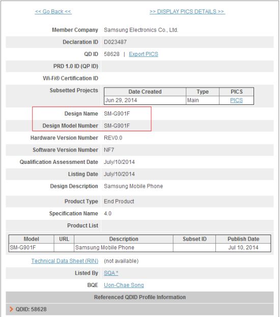 samsung galaxy f il passe la certification bluetooth sig 1