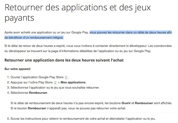 Satisfait ou remboursé après deux heures sur le Google Play Store 49 satisfait ou rembourse apres deux heures sur le google play store 1