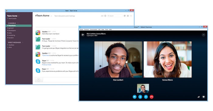 skype pour slack en preview 1