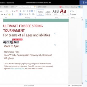 skype sintegre dans onedrive et office online 1