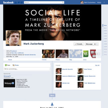 social network facebook infographic