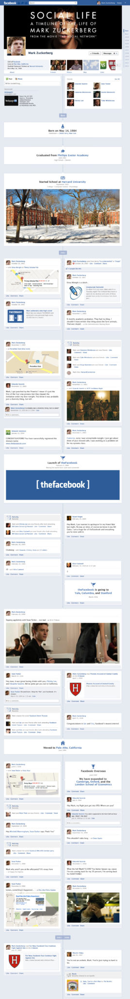 social network facebook infographic