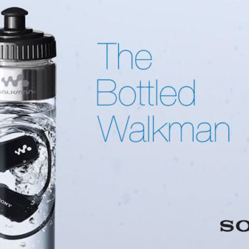 sony prouve letancheite de son mp3 en le vendant dans une bouteille deau 1