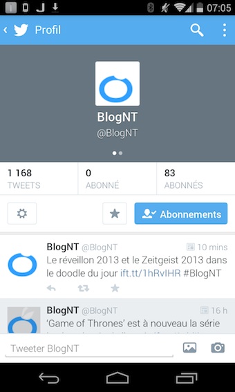 sur android twitter teste la possibilite de mettre en favoris des comptes 1