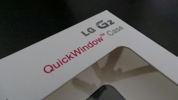 LG Test de l’étui folio QuickWindow pour le LG G2
