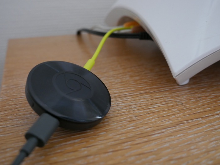 Google Chromecast Audio : branchement à une enceinte