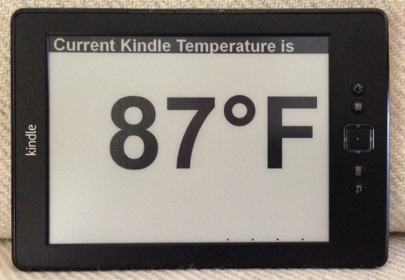 transformez votre amazon kindle en un thermometre 1