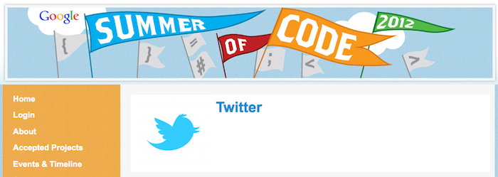 twitter donne des details sur sa participation au google summer of code 1