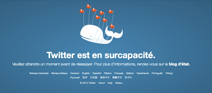 twitter down twitter est en surcapacite 1